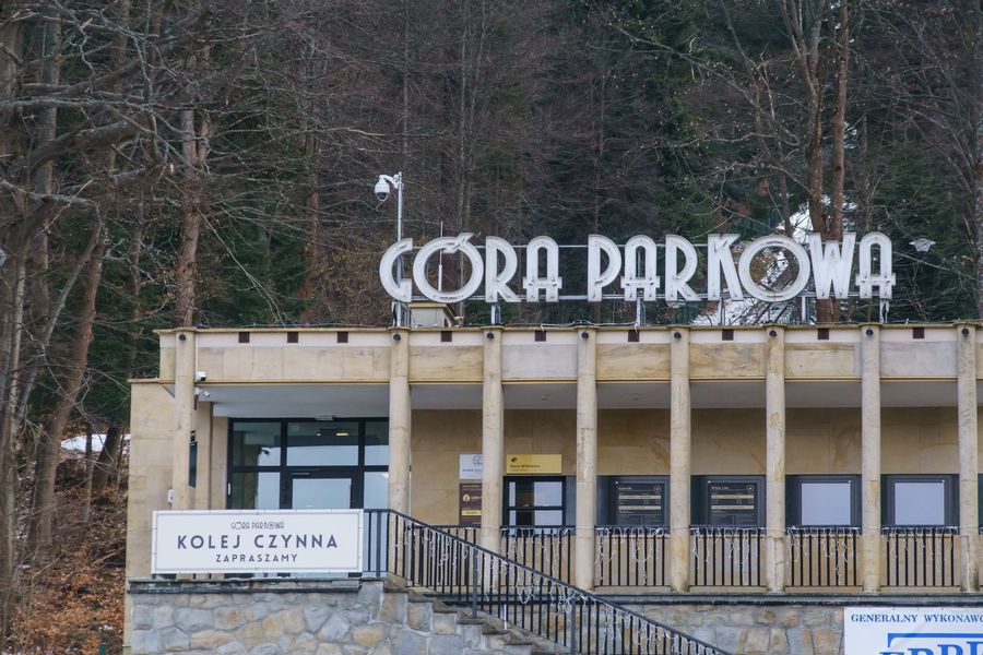 Stacja kolei linowej na Górę Parkową w Krynicy-Zdroju